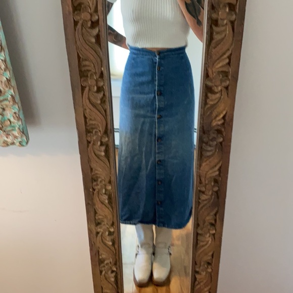 Awesome vintage denim skirt size 12P - Picture 4 of 9